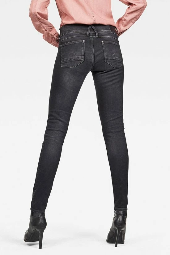 G-Star RAW Jeans Lynn Mid Skinny Jeans Dusty Grey Dames Maat - W25 X L32 5 G-Star RAW Jeans Lynn Mid Skinny Jeans Dusty Grey Dames Maat - W25 X L32 - Afbeelding 5