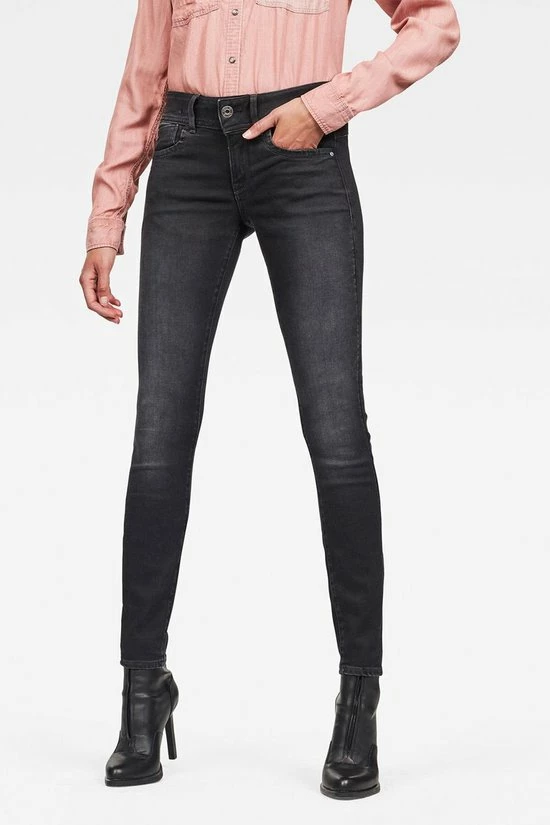 G-Star RAW Jeans Lynn Mid Skinny Jeans Dusty Grey Dames Maat - W25 X L32 9 G-Star RAW Jeans Lynn Mid Skinny Jeans Dusty Grey Dames Maat - W25 X L32 - Afbeelding 9