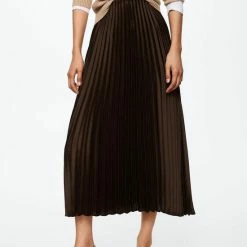 Mango Rok Satijnen Plisserok 37095906 30 Dames Maat - XXL