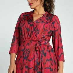 Promiss Lange, Gebreide Jurk Met Grafische Print -Dameskleding Verkoop 550x825 160