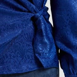 WE Fashion Dames Overslagblouse Met Jacquard Dessin - Curve 9 WE Fashion Dames Overslagblouse Met Jacquard Dessin - Curve -Dameskleding Verkoop 550x825 18