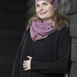 Knit Factory Luna Lang Gebreid Dames Vest - Bordeaux - 40/42 -Dameskleding Verkoop 550x825 227