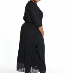 Paprika Lange, Effen Plisséjurk Lange, Effen Plisséjurk -Dameskleding Verkoop 550x825 230