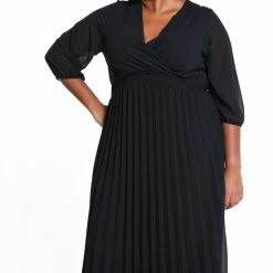 Paprika Lange, Effen Plisséjurk Lange, Effen Plisséjurk -Dameskleding Verkoop 550x825 232