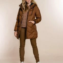 Geisha Blouse Blouse Graphic Etnic Print 23586 26 Camel Combi Dames Maat - S -Dameskleding Verkoop 550x825 248