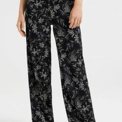 WE Fashion Dames Wide Leg Broek Met Dessin En Structuur -Dameskleding Verkoop 550x825 364