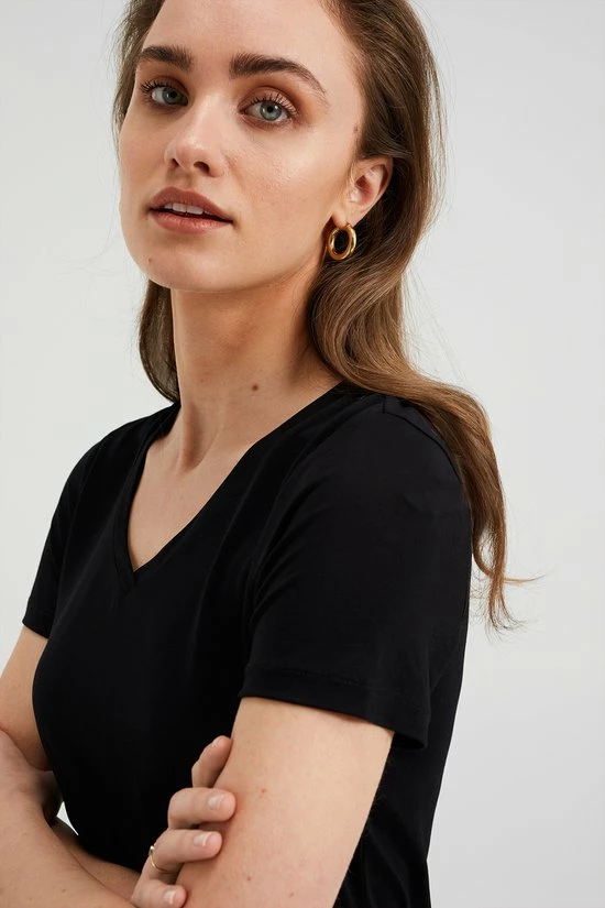 WE Fashion Dames T-shirt Van Lyocell - Maat XL 23 WE Fashion Dames T-shirt Van Lyocell - Maat XL - Afbeelding 23