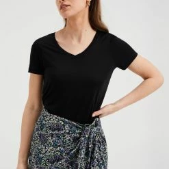 WE Fashion Dames T-shirt Van Lyocell - Maat XL 51 WE Fashion Dames T-shirt Van Lyocell - Maat XL -Dameskleding Verkoop 550x825 400