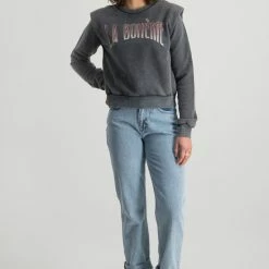 Colourful Rebel La Bohème Trui Grijs Dames - Loose Fit - Katoen - XL