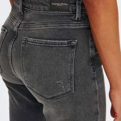 Only Jeans Onlemily Stretch Hw St Ank Cro614 N 15259634 Dark Grey Denim Dames Maat - W31 X L32 -Dameskleding Verkoop 550x825 457