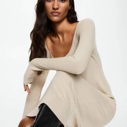 Mango Jurk Geribde Midijurk 37025815 07 Dames Maat - L -Dameskleding Verkoop 550x825 471