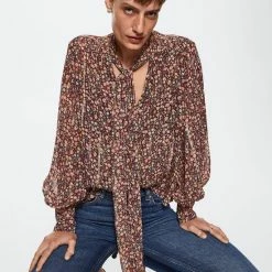 Mango Blouse Blouse Met Strik En Print 37013841 99 Dames Maat - S 10 Mango Blouse Blouse Met Strik En Print 37013841 99 Dames Maat - S -Dameskleding Verkoop 550x825 500