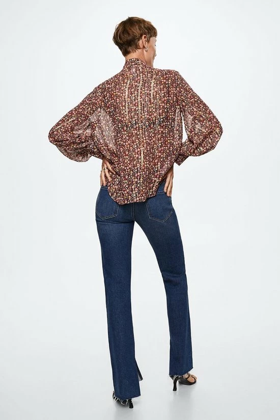 Mango Blouse Blouse Met Strik En Print 37013841 99 Dames Maat - S 6 Mango Blouse Blouse Met Strik En Print 37013841 99 Dames Maat - S - Afbeelding 6