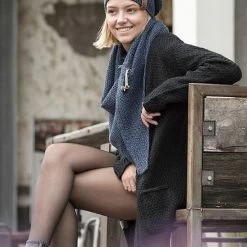 Knit Factory Luna Gebreid Dames Vest - Zwart - 40/42 - Met Steekzakken -Dameskleding Verkoop 550x825 56