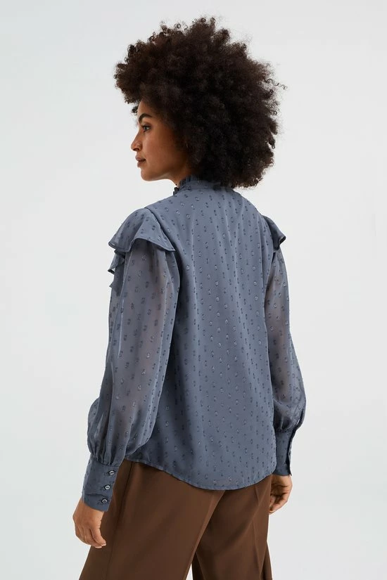 WE Fashion Dames Blouse Met Structuur 2 WE Fashion Dames Blouse Met Structuur - Afbeelding 2