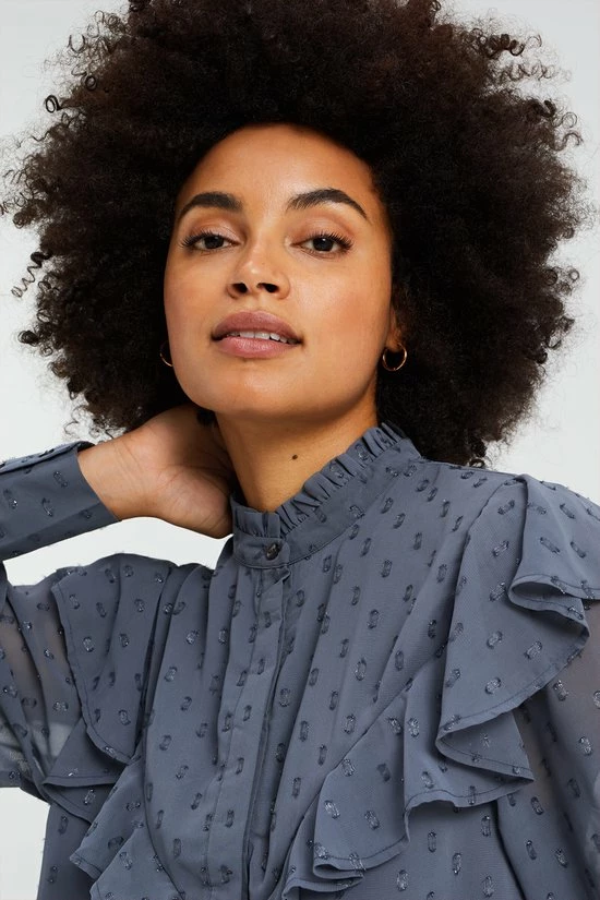 WE Fashion Dames Blouse Met Structuur 5 WE Fashion Dames Blouse Met Structuur - Afbeelding 5