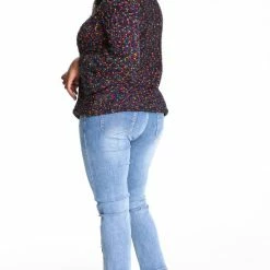 Paprika Trui Met Ringetjesmotief Van Veelkleurig Breiwerk -Dameskleding Verkoop 550x825 591