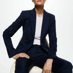 Mango Blazer Gestructureerde Colbert 37052881 69 Dames Maat - 38 -Dameskleding Verkoop 550x825 599