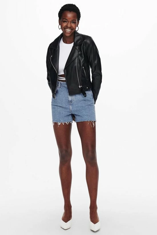 ONLY ONLBEST FAUX LEATHER BIKER OTW NOOS Dames Jas - Maat XXL 5 ONLY ONLBEST FAUX LEATHER BIKER OTW NOOS Dames Jas - Maat XXL - Afbeelding 5