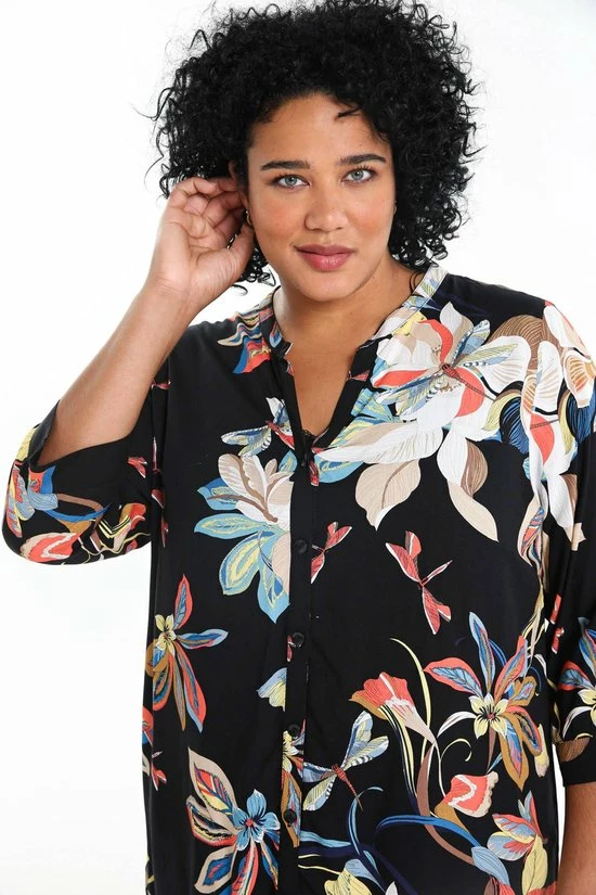 Paprika Lang Hemd 'Doris' Met Libellenmotief Doris 10 Paprika Lang Hemd 'Doris' Met Libellenmotief Doris - Afbeelding 10