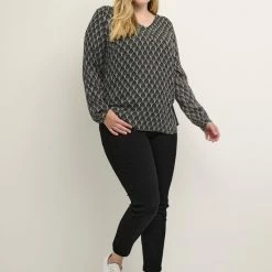 Kaffe Curve KColive Ami Blouse Dames Blouse - Maat 48 -Dameskleding Verkoop 550x825 98