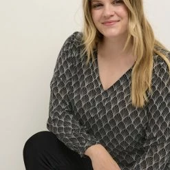 Kaffe Curve KColive Ami Blouse Dames Blouse - Maat 48 -Dameskleding Verkoop 550x825 99