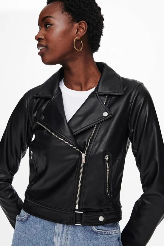 ONLY ONLBEST FAUX LEATHER BIKER OTW NOOS Dames Jas - Maat XXL 1 ONLY ONLBEST FAUX LEATHER BIKER OTW NOOS Dames Jas - Maat XXL