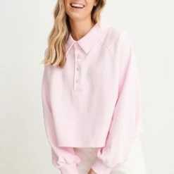 Na-kd Buttoned Collar Dames Trui - Maat Medium