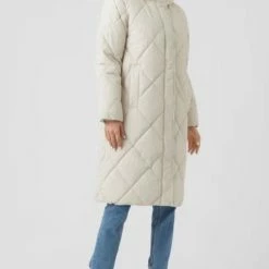 Vero Moda Jas Vmadelaloa Long Coat Ga Boos 10267606 Oatmeal Dames Maat - XS -Dameskleding Verkoop 550x832 1