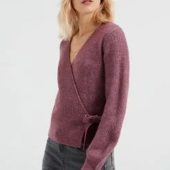 WE Fashion Grofgebreid Overslagvest