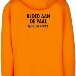 Merkloos Hoodie-WK Bloed Aan De Paal - Qatar - SoBAD. - Oranje Hoodie Dames - Oranje Hoodie Heren - Oranje Sweater Nederlands Elftal - WK Voetbal 2022 Hoodie - WK Voetbal 2022 Kleding - Nederlands Elftal Voetbal Trui